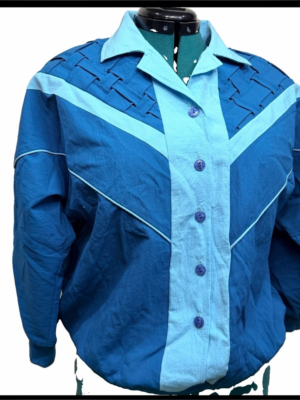 Teal Button-Up Jacket